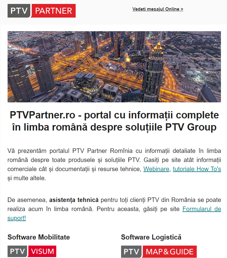 Newsletter PTV Romania
