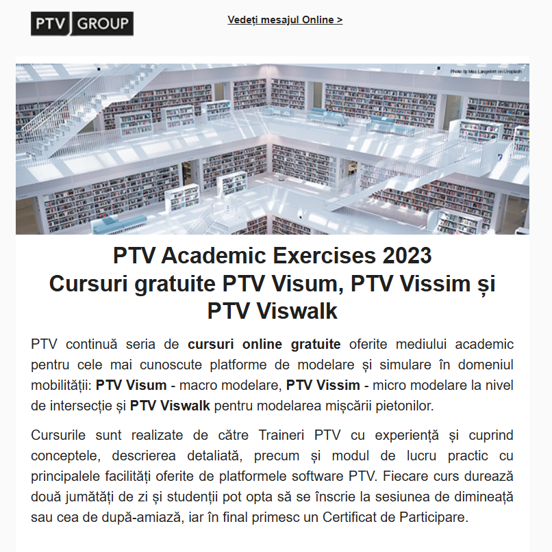 Newsletter PTV Romania