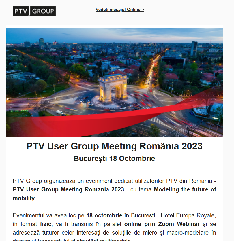 Newsletter PTV Romania