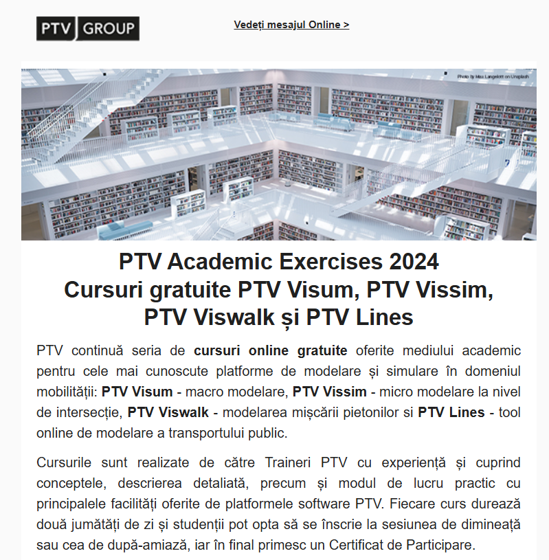 Newsletter PTV Romania