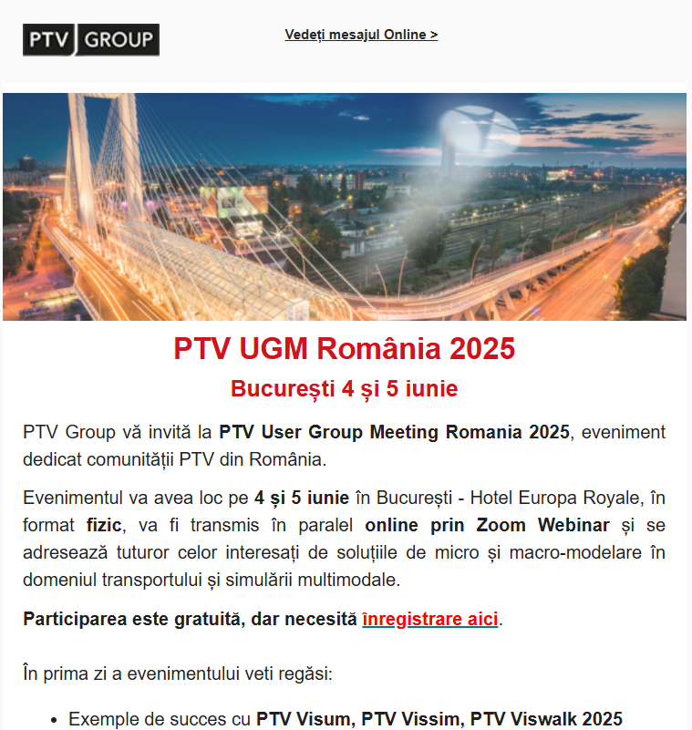 Newsletter PTV Romania